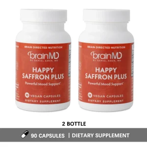 Happy Saffron Plus Supplements -Mood Enhancer for Men & Women