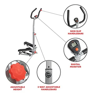 Stair Step Machine with handle bars