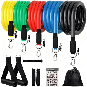 11Pcs/Set Pull Rope Resistance Bands