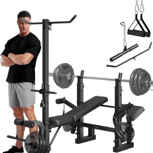 Adjustable 4-in-1 Weight Bench Set