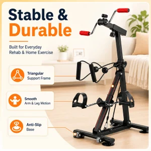 Adjustable Resistance Under Desk Exercise Bike